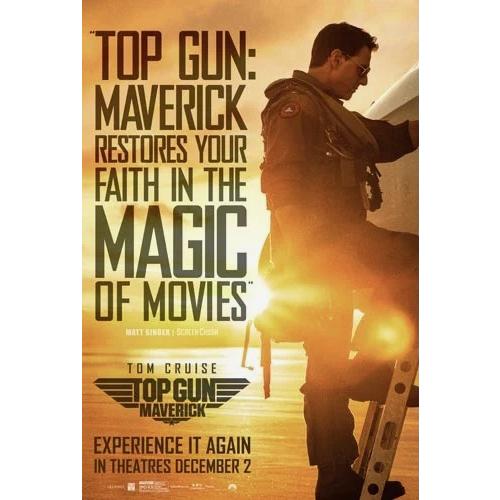 輸入 小型ポスター写真 米国版 トップガン マーヴェリック トム