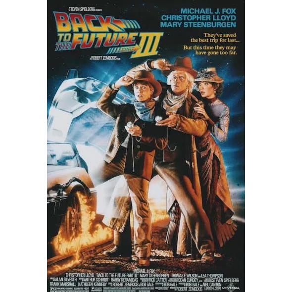 ほぼA4サイズ ミニポスター写真 米国版 バックトゥザフューチャー3 