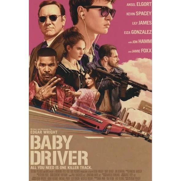 ほぼA4サイズ ミニポスター写真 米国版 ベイビードライバー アンセル