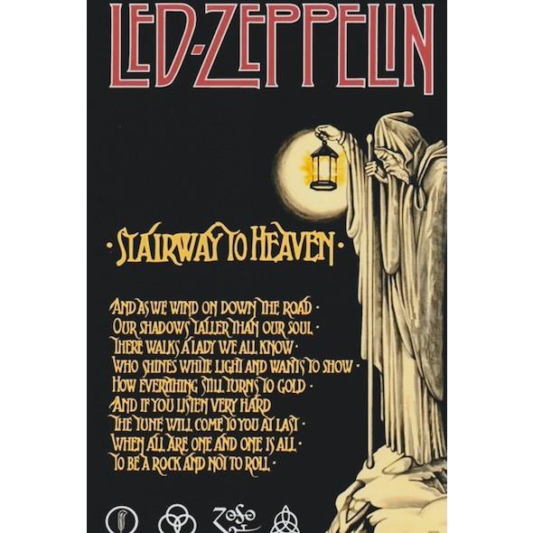 輸入 小型ポスター写真 レッドツェッペリン 天国への階段 Led Zeppelin