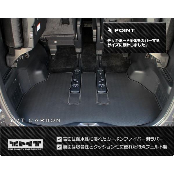アルファード カーボン調ラバー ラゲッジマット ロングスライド仕様