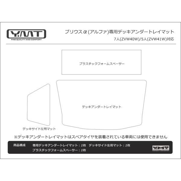 YMT プリウスα(プリウスアルファ) デッキアンダートレイマット : Y・MT 