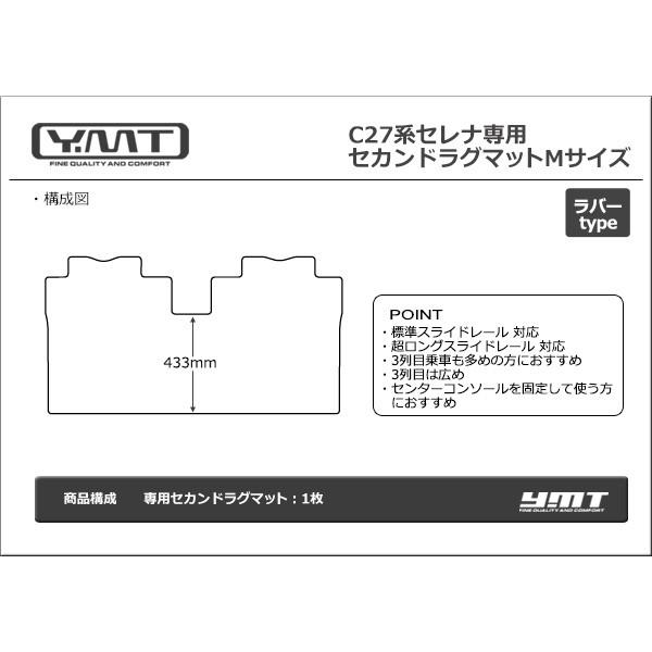 セレナ C27 ラバー製セカンドラグマットMサイズ YMT : Y・MT - 通販