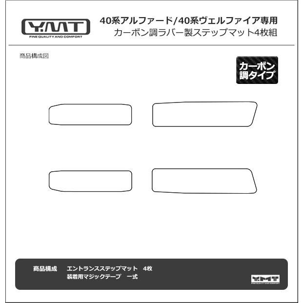 40系新型アルファード/ヴェルファイア ステップマット（エントランス