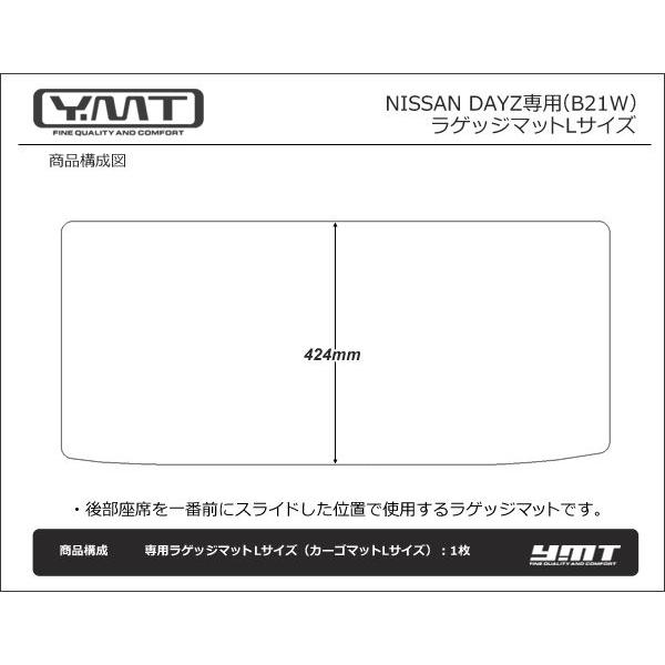 YMT 日産 デイズ DAYZ ラゲッジマットLサイズ（カーゴマットLサイズ