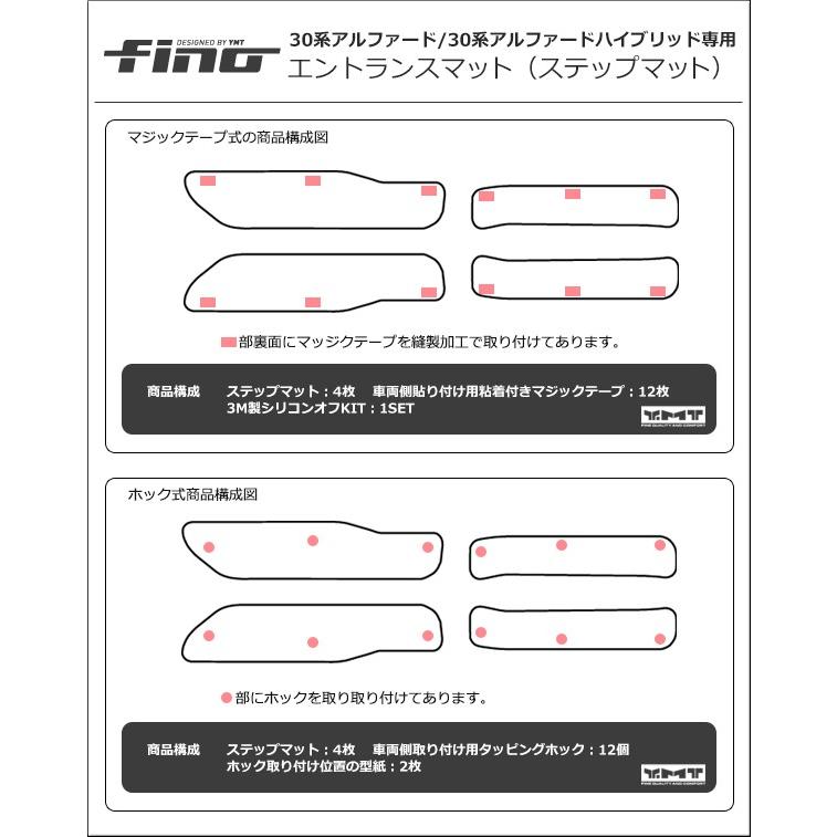 アルファード エントランスマット（ステップマット） FINOシリーズ 