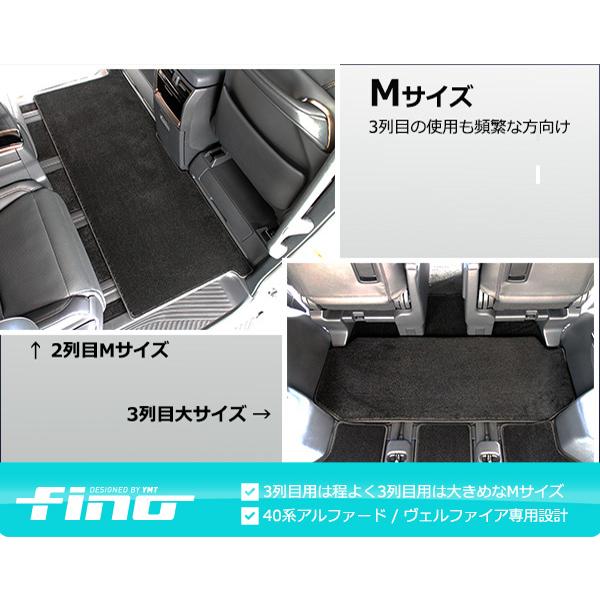 40系新型アルファード/ヴェルファイア 2NDラグマットM/Lサイズ＋3RD