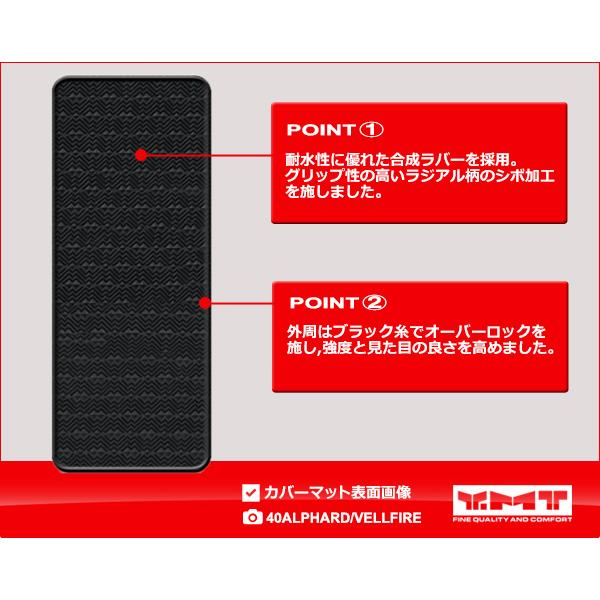 40系新型アルファード/ヴェルファイア フットレストカバーマット 40系新型アルファード/ヴェルファイア フットレストカバーマット