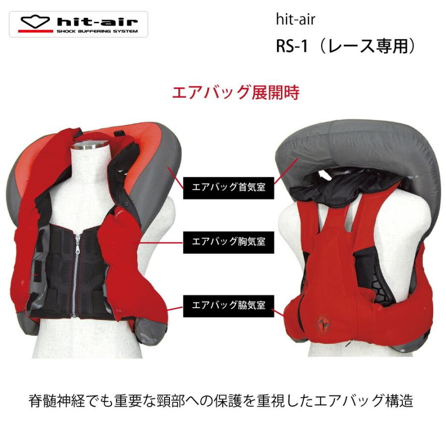 バイク レース エアバッグ ヒットエアー hit-air ハーネス  サーキット レースモデル レース用  安全 衝撃 転倒  保護 エアバッグ プロテクター RS-1｜y-musubi-store｜07