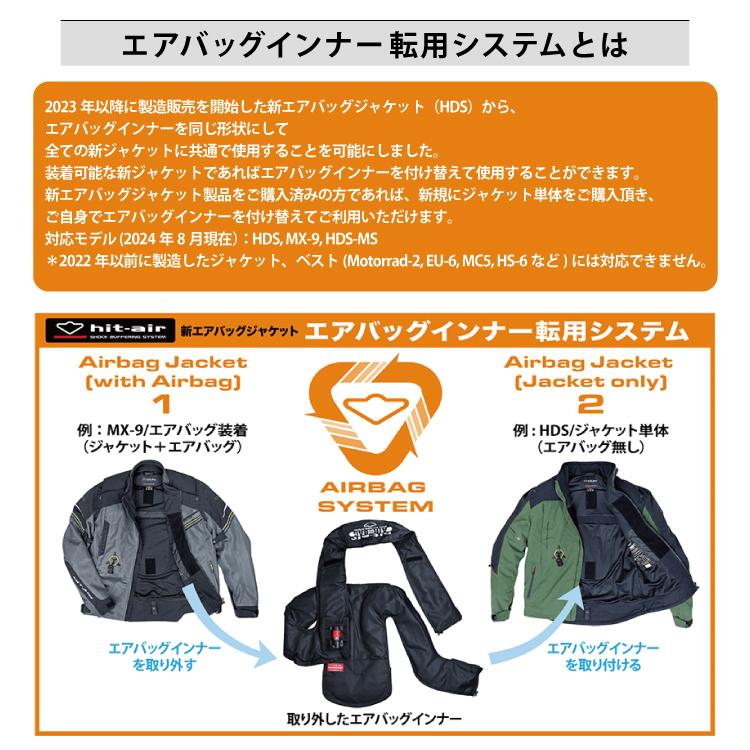 ヒットエアー エアバッグ hit-air メッシュ ジャケット プロテクター