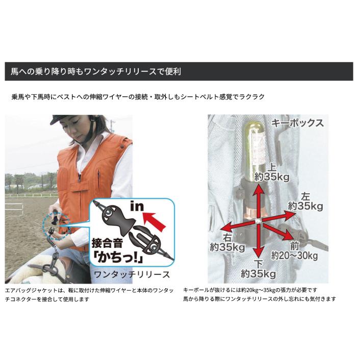 【限定品】ヒットエアー　ホワイト　Mサイズ 乗馬 ヒットエアー エアバッグ hit-air ベスト プロテクター