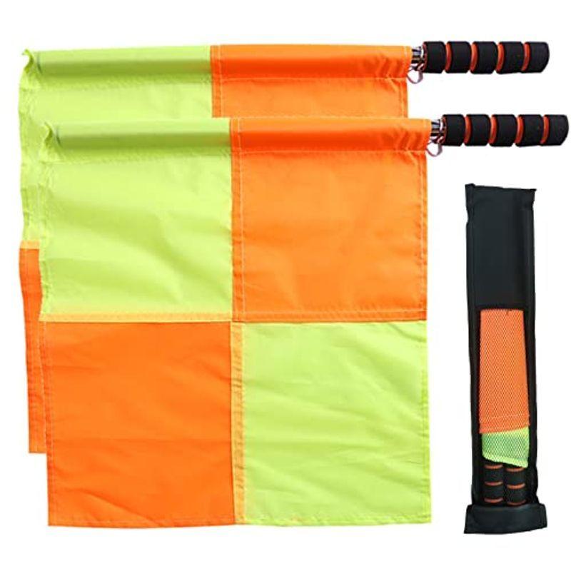 19円 第一ネット Dy 2ten フェリーフラッグ サッカー 審判旗 2pcs フラッグ 審判用品 高視認性 スポーツ用 試合 訓練専用 競技用品