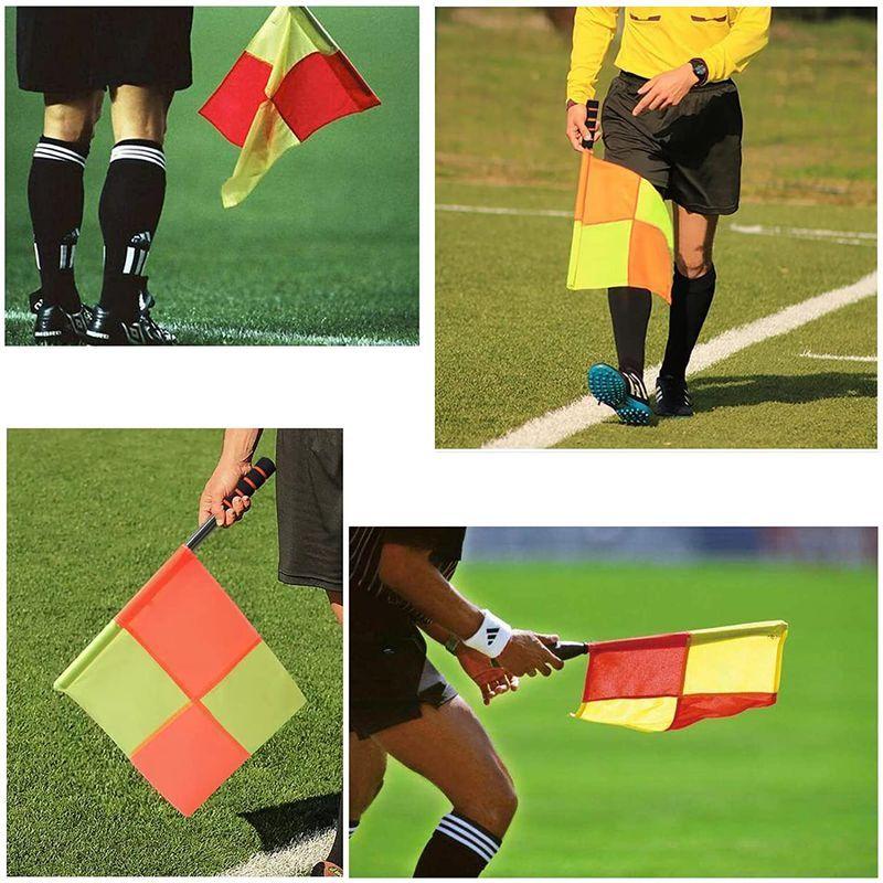 19円 第一ネット Dy 2ten フェリーフラッグ サッカー 審判旗 2pcs フラッグ 審判用品 高視認性 スポーツ用 試合 訓練専用 競技用品