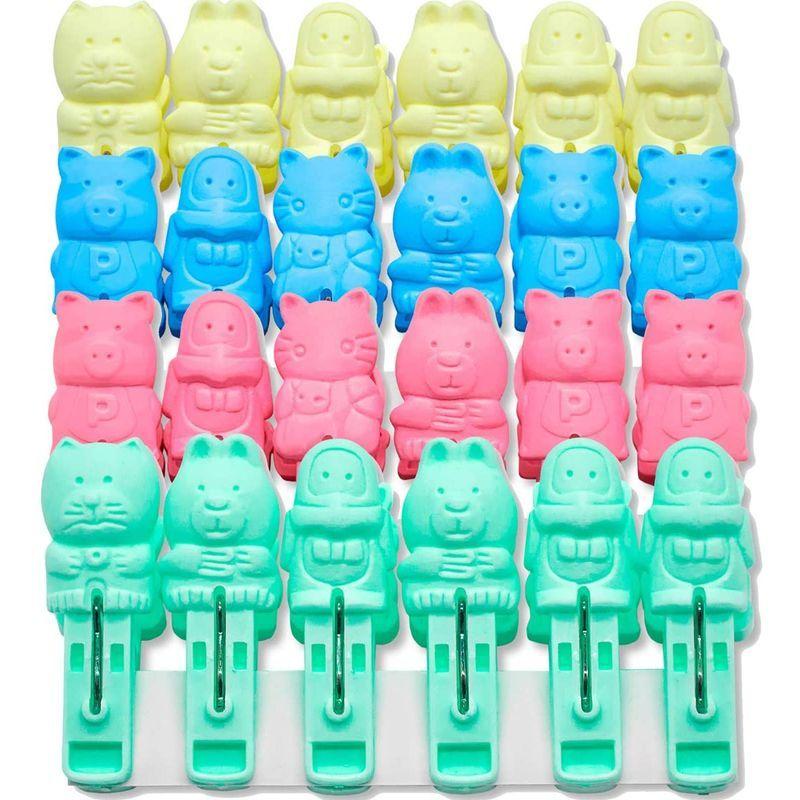 713円 国内外の人気が集結 Youowo 洗濯ばさみ かわいい 洗濯バサミ小 48 個入り 洗濯ピンチ せんたくばさみ 強力 洗濯物干しプラスチック製 部屋干し 室外干