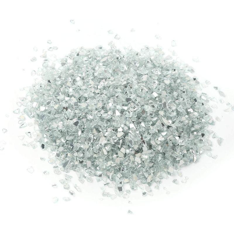 750円 豪華 装飾的な庭 石岩 魚 水槽 砂利小石屋外裏庭歩道植木鉢装飾305グラム ミラー 色 ガラス砂ガラス砂 小石