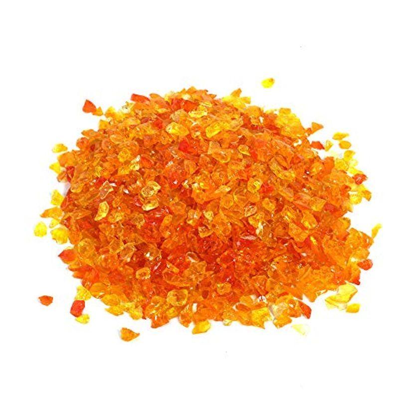 玻璃砂 ガラス砂 小石 装飾用 庭 石 岩 水槽 アクアリウム 砂利 屋外 裏庭 歩道 植木鉢 装飾 435g ゴールデン 安い購入