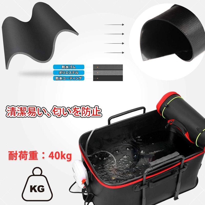 超高品質で人気の Huayicun バッカン 釣りバケツ 屋外折りたたみ Eva製 収納コンテナ 釣り用ケース ハンドル付き アウトドアに最適 容量24l Cisama Sc Gov Br