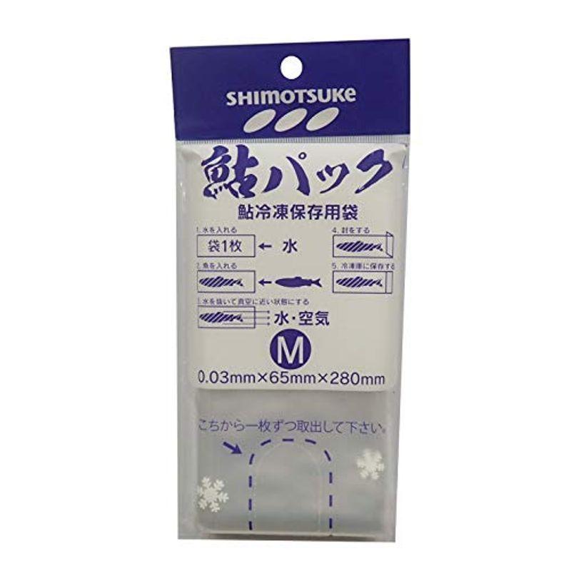 シモツケ 全品送料0円 Shimotsuke 鮎パック 魚用冷凍保存用袋 新しい季節 クリア M