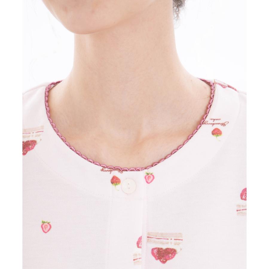 ナルエー narue パジャマ ルームウェア セットアップ 8分丈 綿