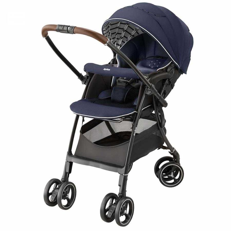 アップリカ ベビーカー ラクーナクッションae ネイビー 0081 Luxuna Cushion Ae 軽量 おでかけ 赤ちゃん 生後1か月から 8周年記念イベントが