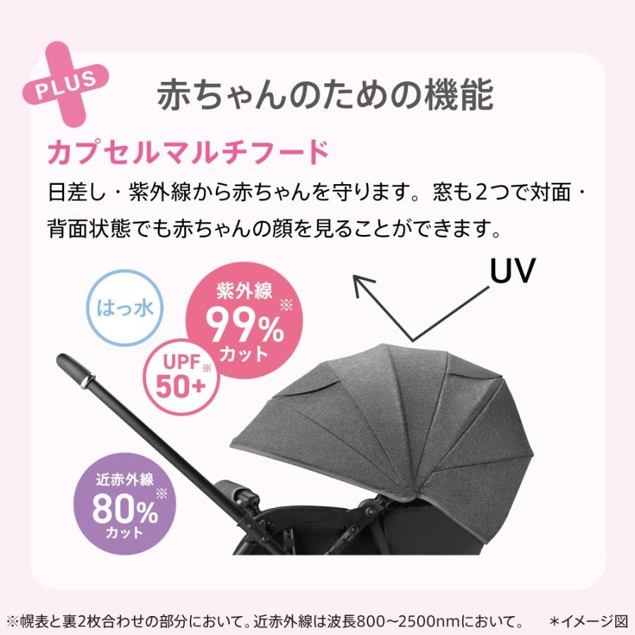 アップリカ ベビーカー ラクーナエアーAD  グレー 009841 2023年 LUXUNA air AD 軽量 おでかけ 赤ちゃん 生後1か月から｜y-oem-shop｜16