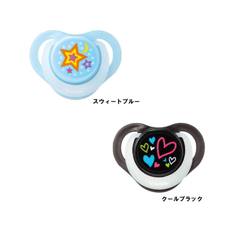 コンビ テテオ おしゃぶり入眠ナビ サイズl Teteo 寝かしつけ デザイン ブルー ブラック ベビー 8ヶ月