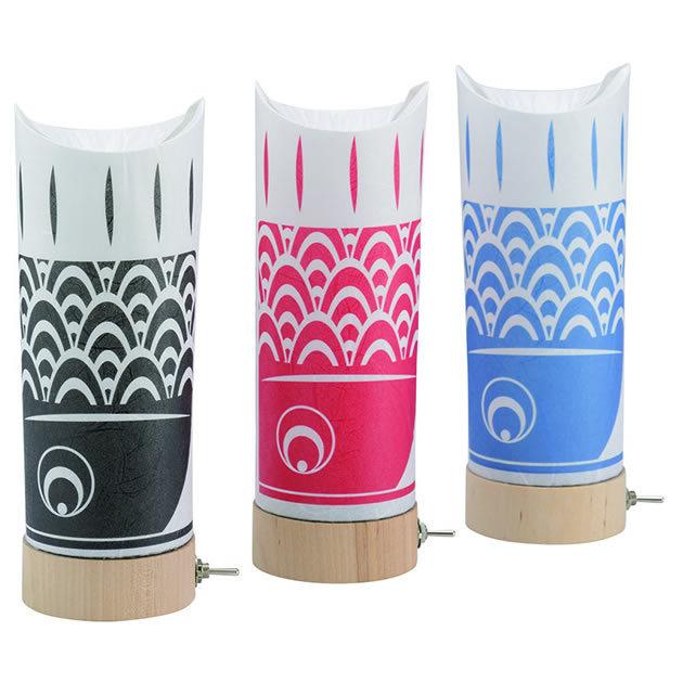 木目込み人形一秀 Ｍ-２０ 鯉のぼり（雪洞　黒・赤・青） こいのぼり 五月 節句 お祝い 男の子