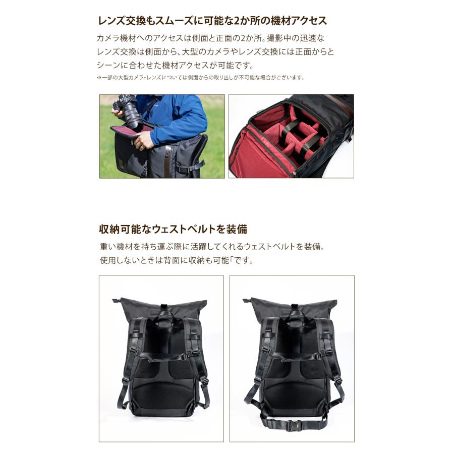 豊岡鞄×Endurance カメラバッグ Neo ネオ  コンパクト＆多機能 リュックタイプ 一眼レフ カメラバック カメラリュック リュック バックパックの画像