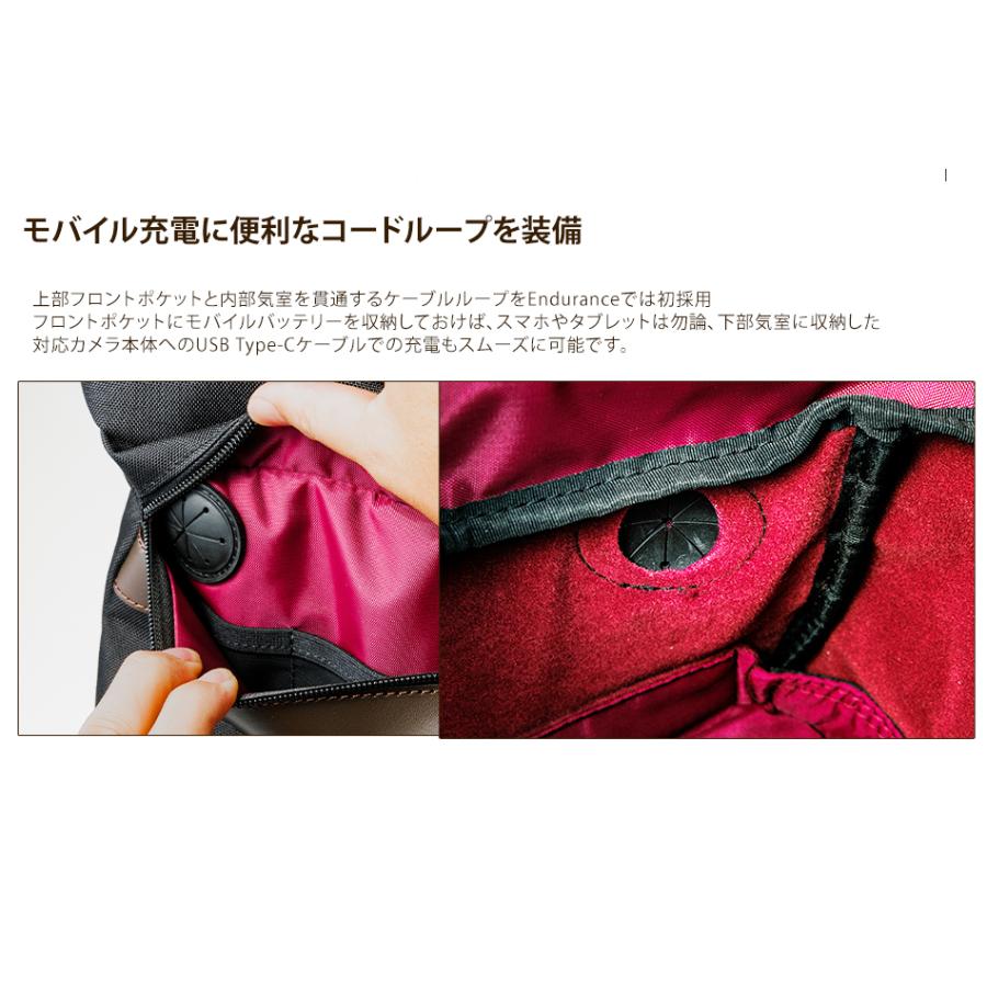 豊岡鞄×Endurance カメラバッグ 日本製 カメラバック カメラリュック コンパクト＆多機能 リュックタイプ 一眼レフ リュックの画像