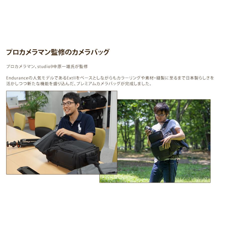 豊岡鞄×Endurance カメラバッグ 日本製 カメラバック カメラリュック コンパクト＆多機能 リュックタイプ 一眼レフ リュックの画像