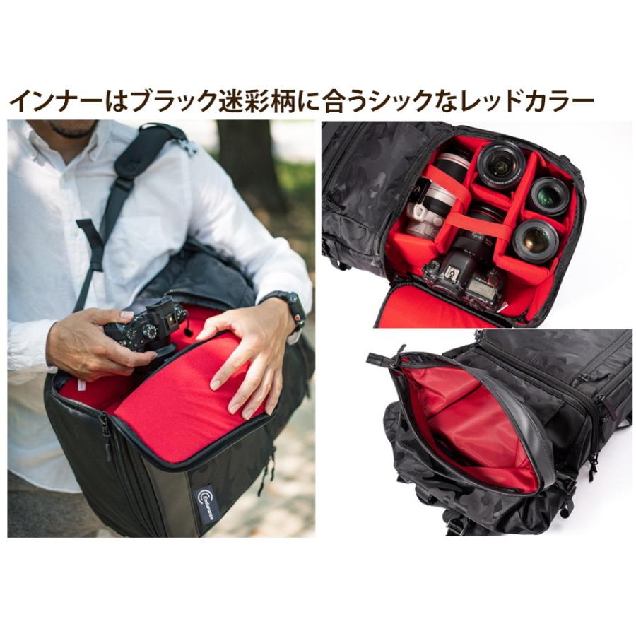 Endurance HG カメラバッグ カメラバッグHG 2気室構造の大容量ロールトップカメラリュック