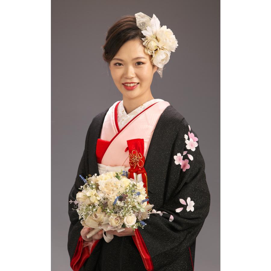 くすみピンク　色掛下＋掛下帯 ピンク色の色掛下レンタル