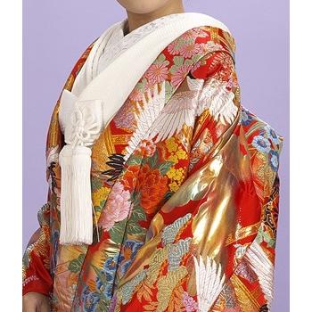赤の色打掛レンタル 西陣織物-4泊5日・小物セット/結婚式 花嫁 婚礼 