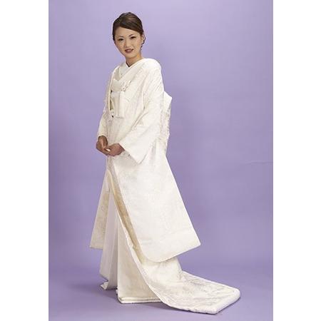 白無垢レンタル 松と藤柄の西陣織物-小物セット/白の色打掛/結婚 白無垢レンタル 松と藤柄の西陣織物-小物セット/白の色打掛/結婚