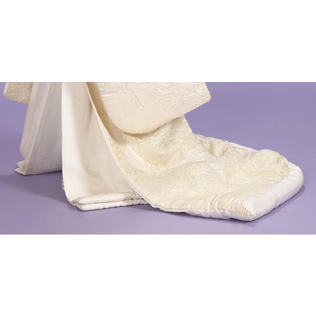 白無垢レンタル スパンコールで孔雀柄の打掛-小物セット/白の色打掛/結婚式 花嫁 婚礼 ブライダル 仏前式 神前式 神社挙式/和装の貸衣装_2