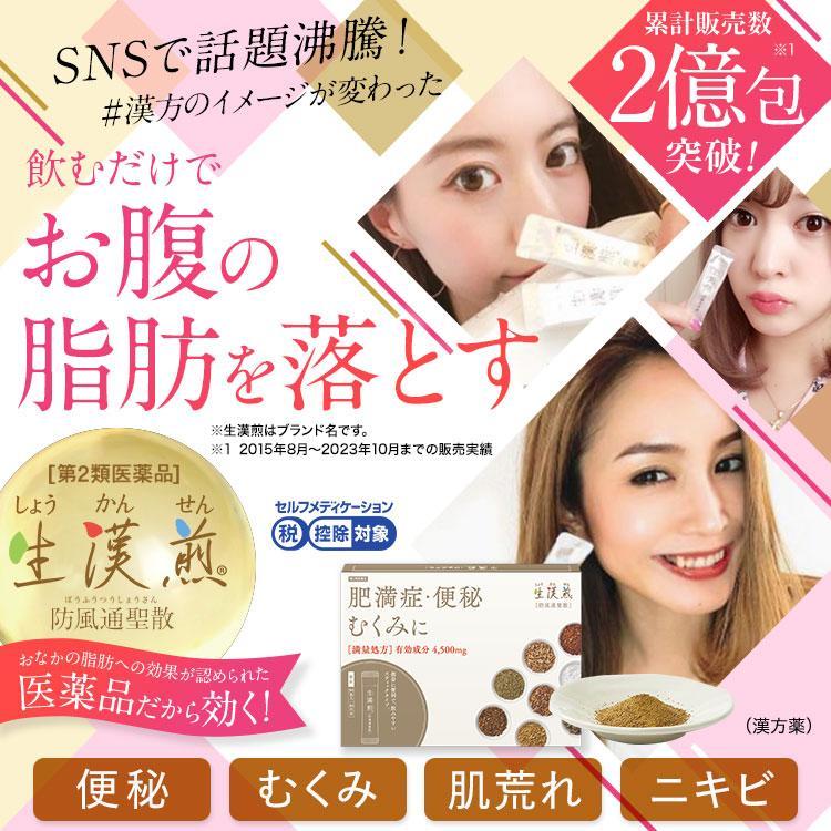 肥満症・便秘 むくみ 90包 ×3箱 公式／第2類医薬品 生漢煎「防風通聖散」(30包入り：10日分）※満