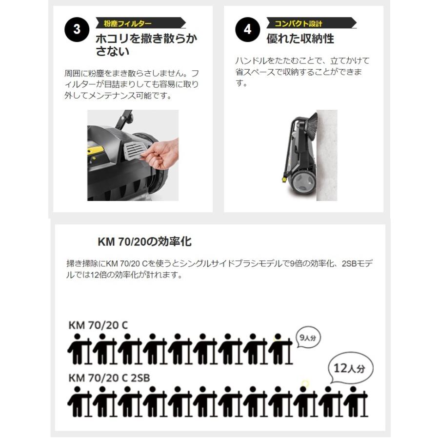 ケルヒャー ケルヒャー【新】KM70/20C 業務用掃除機(手押し式 ケルヒャー ケルヒャー【新】KM70/20C 業務用掃除機(手押し式
