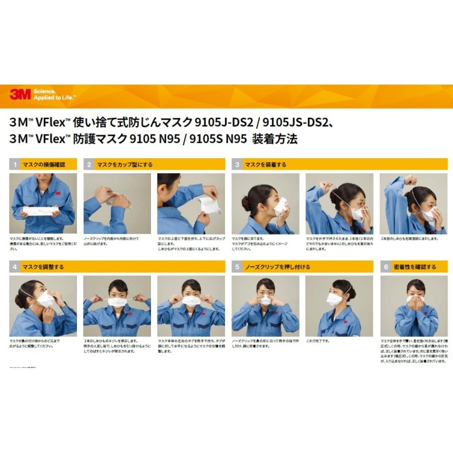 3M N95同等品 8205-DS2×20枚　5箱セット 楽天市場】3M防塵マスク【8205-DS2】使い捨て防じんマスク
