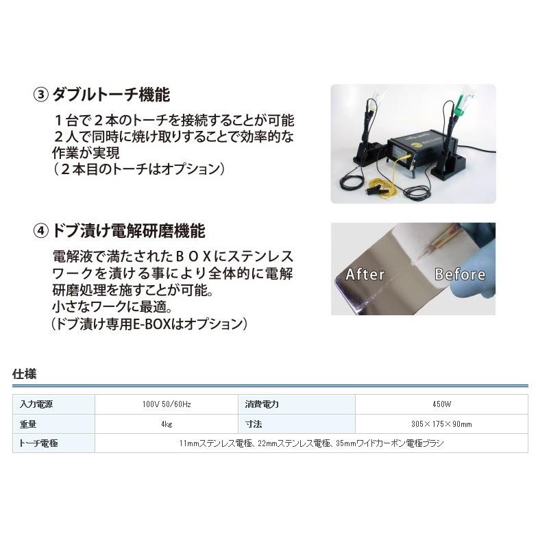 STJ　マルチクリノックス【CLXMUL100】ハイパワー　多機能プロモデル/ステンレス溶接焼け取り機/エスティジェイ｜y-seidashop｜05