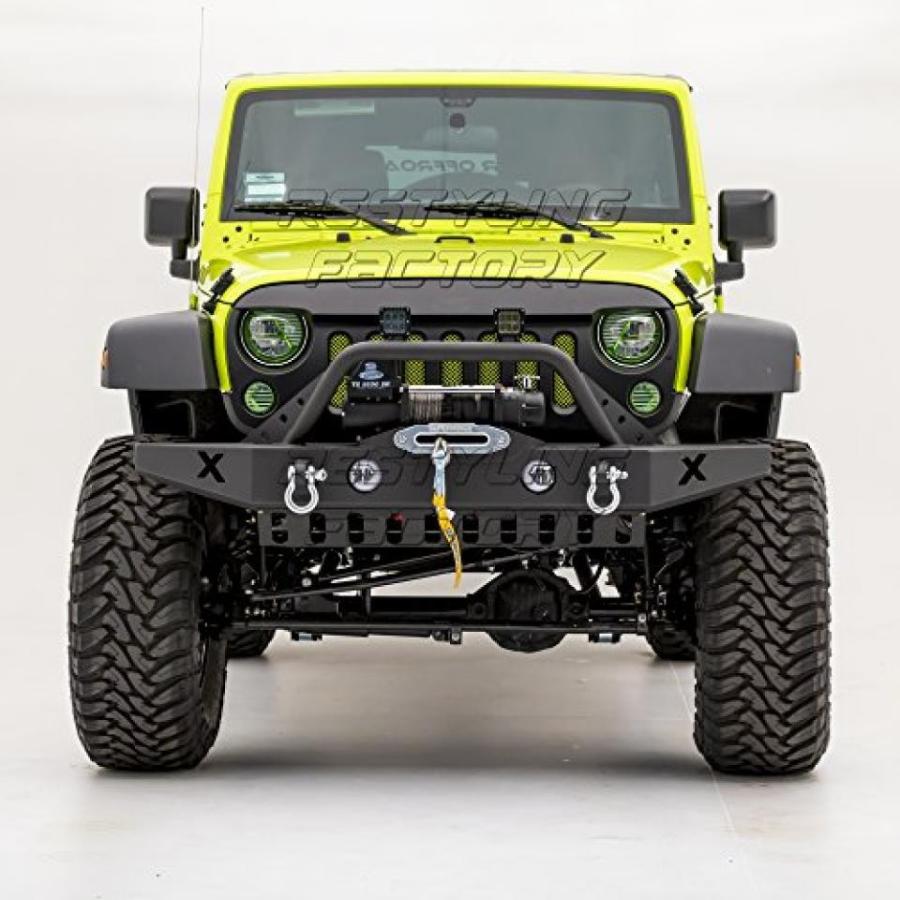 50 Off 全国配 モデル チェンジ工場 岩クローラー フロント バンパー D リングとウインチ プレート対応 純正フォグ ライト 07 17 ジープ ラングラー Jk 史上最も激安 Greasemanagement Org
