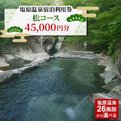 ふるさと納税 那須塩原市 塩原温泉・宿泊利用券(松コース・45,000円分)