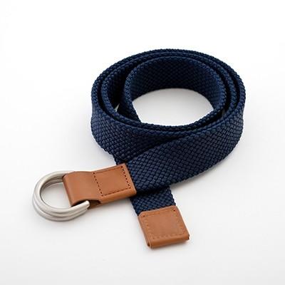 ふるさと納税 羽咋市 組紐ベルト「CLVER」ダブルD(30mm)紺