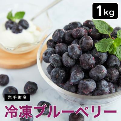 ふるさと納税 岩手町 冷凍ブルーベリー[1kg]|無添加・スムージー用