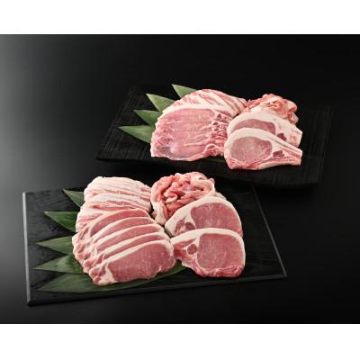 ふるさと納税 阿波市 [阿波の金時豚]4種1.92kg詰め合わせセット(ローステキカツ・焼肉、バラスライス、切り落とし)