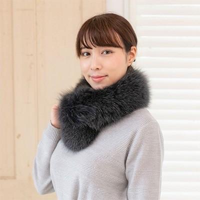 ふるさと納税 御坊市 フィンランド産SAGAフォックスチョーカー(ダークグレー)