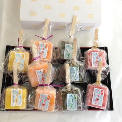 ふるさと納税 江南市 フルーツをくずで凍らせたアイス くず氷 10本入り