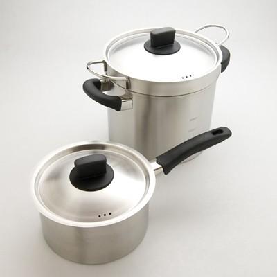 バスタフェセット ふるさと納税 燕市 創燕 パスタポット22cm&片手鍋18cm