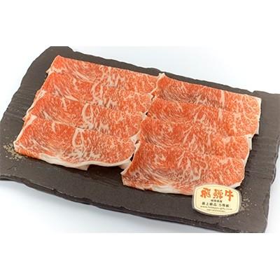 ふるさと納税 山県市 店主こだわり雌牛 飛騨牛　A5等級　ロースしゃぶしゃぶ用　約550g×2【ミートショップみかど】