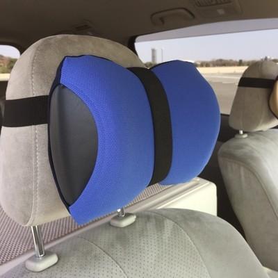 浜松市 ふるさと納税 旅行 車用疲労軽減枕 ネックラック ブルー ネイビー