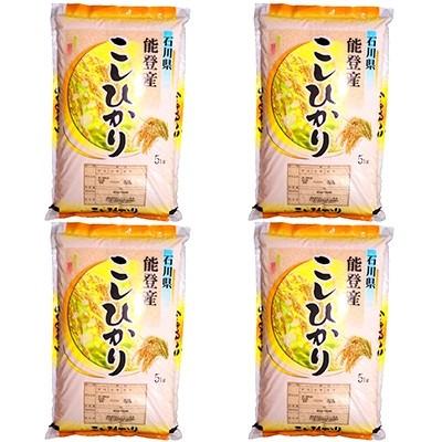 セール特価 ふるさと納税 七尾市 精米kg 5kg 4袋 石川県能登産こしひかり 令和3年産 七尾市 ふるさと納税 コシヒカリ 米 雑穀 粉類